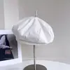 Gorra Octagonal Vintage con Estampado de Corazones a Cuadros para Mujer, Moda Primavera y Verano, Gorra Artística Adelantada, Versátil, Boina que Adelgaza el Rostro, de Moda
