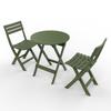 Cadeira Dobrável de Plástico à Prova d'Água para Pátio e Exterior, Cadeira de Jantar para Jardim, Varanda, Banqueta de Lazer, Mesa e Cadeira de Chá para Uso Doméstico e Exterior