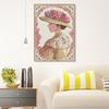 Novo ponto de cruz transfronteiriço figura elegante pacote de material de bordado feminino decoração de sala de estar atacado de fábrica auto-bordado