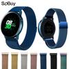 Adecuado para Samsung Galaxy Watch 5/6/7 Fe Active2 Correa de Reloj Samsung Acero Inoxidable Milanes