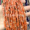 Cuentas de ágata, turquesa, aventurina verde, piedra emperador, cuentas de doble agujero para pulseras DIY, accesorios de cuentas tejidas, cuentas sueltas