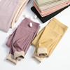 Otoño e Invierno Pantalones Cálidos de Cintura Alta para Mujer Cachemira Seda Pantalones Cálidos Forrados de Lana Seda Espesada Fondo Pantalones de Lana Pantalones de Otoño Pantalones de Algodón