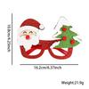 Decoraciones Navideñas Transfronterizas 2026 Gafas Decorativas de Papá Noel Gafas Divertidas para Eventos y Fiestas Disfraz