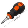 Mini Destornillador Cabeza de Rábano Doble Propósito Ahorro de Esfuerzo Mango Corto Destornillador Phillips Flor de Ciruelo Telescópico Doble Propósito Destornillador Pequeño