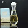 Novo frasco de perfume de vidro cristal branco 30ml frasco de perfume baioneta spray arco redondo fundo mancha frasco de perfume