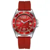 Reloj de cuarzo deportivo de moda para parejas transfronterizas, con diseño de fantasma de agua verde, informal, de silicona, para estudiantes, resistente al agua.