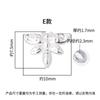 Plata Esterlina S925 Retro Nuevo Estilo Chino Bendición Flor de Durazno Abeja Hebilla de Plata Botón Hebilla de Cola Hebilla de Cuerda Accesorios de Plata DIY