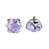 Pendiente de Joyería de Aleación de Titanio Jiangtai F136 con Base Redonda Circonita de Copo de Nieve Titanio G23 Piercing Corporal Stud para Lengua Stud para Hélice de Oreja
