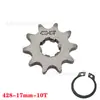 Piñón de motor de motocicleta tipo 428, volante pequeño de velocidad variable, rueda dentada pequeña de 10 a 19 dientes, piezas de modificación de dientes de transmisión