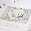 Collar de Perla Plateada Triturada Lujo Ligero Nicho 2023 Nuevo Estilo Caliente Cadena para Clavícula Sensación de Alta Gama Decoración de Celebridad de Internet Collar para Mujeres