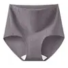 Pantaletas Jacquard de Algodón Puro de Cintura Alta Control de Abdomen~Nuevo Modelo 2024 10A Entrepierna de Seda Antibacteriana Transpirables Sin Costuras Tallas Grandes para Mujer