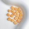 Paquete de materiales para uñas de flor de simulación, joyería para uñas de rosa rosa popular luminosa al por mayor, naranja pomelo
