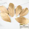 Accesorios para Joyería DIY de Plumas Pluma Grande Flotante Spray Dorado Pluma Recta Pequeña Cuchillo Spray Dorado Pluma Degradado Dorado Pluma Dorada