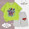 Nuevo Traje de Shorts Transpirable Versátil de Algodón Puro de Manga Corta para Niños y Niñas de Brawl Stars