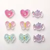 Zhen Tu Super Fada Verão Alta Transparência Pó de Glitter Açúcar Brilhante Doce Borboleta Coração Patch de Resina Acessórios Decorações DIY