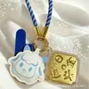 Llavero colgante para bolso Año de la Oveja, simbolizando paz, alegría y prosperidad desde todas las direcciones, pequeño regalo creativo, recuerdo corporativo