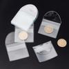 Saco para Coleção de Moedas Comemorativas Saco para Insígnias de PVC Transparente Saco Transparente para Armazenamento de Moedas