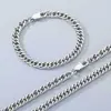 Pulsera de cadena de látigo cubana encriptada de moda, collar de cadena lisa de acero de titanio para hombres y mujeres, exclusivamente para ventas transfronterizas