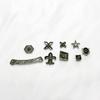 Material de Remache DIY Carcasa de iPhone Zapatos Ropa de Cuero Punk Forma Especial Estrella de Cinco Puntas X Cuadrado Accesorios de Remache de Aleación