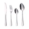 Cubiertos de Acero Inoxidable Transfronterizos Serie 1010 Cuchillo, Tenedor, Cuchara, Cuchara y Tenedor de Postre, Cuchillo y Tenedor de Bistec Estilo Occidental para Hotel