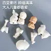 Figura de Cerámica de un Caballo del Zodiaco de Dibujos Animados, Mini Adorno de Animal Jirafa de Cerámica, Mascota para Té, Pieza de Cerámica sin Esmalte