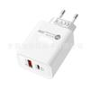 Enchufe Múltiple 6D Fibra de Carbono A+C Adecuado para Cargador de Teléfono Móvil Apple Samsung Huawei Cargador de Pared para Viajes