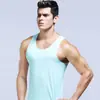 Fitness Sin Mangas para Hombre Chaleco en Forma de I Seda de Hielo Ligero Sin Costuras Chaleco para Sudor Ajustado y Fresco al Tacto Camiseta Base de Una Pieza