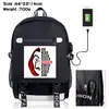 Mochila con estampado de billetes de La Casa de Papel, mochila para estudiantes, mochila de viaje para exteriores, mochila deportiva