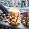 Molde de Silicone para Vela Perfumada em Formato de Coluna com Relevo de Rena de Natal - Molde para Enfeite em Formato de Coluna de Árvore de Natal DIY