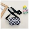 Estilo Coreano Infantil Elegante Novo Xadrez Acessórios de Menina Bolsa de Ombro Pequena Bolsa Transversal Leve para Meninos
