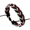 Comercio exterior exportación joyería joyería pequeña al por mayor pulsera de piel de vaca tejida pulsera de cuero vintage pulsera para hombres y mujeres