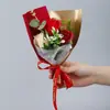 520 Día de San Valentín Mini Ramo Flor de Jabón Rosa Flor Inmortal Caja de Regalo de Aromaterapia Regalo Hecho a Mano DIY Venta al por Mayor