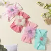Faixa de Cabelo Nova Quente Transfronteiriça para Bebê Flor de Renda Fofa Faixa de Cabeça Jacquard para Bebê Joias Confortáveis Europeias e Americanas para Crianças