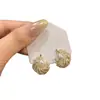 Pendientes de Plata Coreana con Zirconita, Pluma y Perla, Clavos de Oreja Vintage de Exquisito Temperamento, Pendientes de Lujo Ligero de Nicho de Alta Gama para Mujer