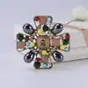 Broche Barroco Retro Broche de Cruz Exagerada Broche Moda Accesorios de Ropa Multifuncionales Stock al por Mayor