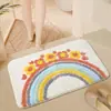 Alfombrilla Antideslizante Gruesa de Microfibra para Baño Xi'An Alfombrilla Absorbente para Suelo de Baño Felpudo Secado Rápido Entrada de Inodoro Hogar
