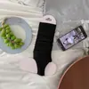 Calcetines Finos de Primavera youjiaxiu que Cubren el Pie Calcetines Sueltos Estilo Miu para Mujer Calcetines Grises tipo Ballet que Cubren el Pie y la Pantorrilla