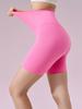 Shorts de Yoga de Licra NF Talla Única para Mujer Naked Sin Línea T Fitness Pantalones de Tres Puntos Elásticos Ajustados para Yoga Ciclismo