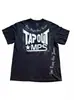 Camiseta gótica transfronteriza estilo retro europeo y americano TAPOUT MPS camiseta con estampado camiseta negra Y2K para hombre