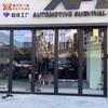 Puerta plegable, puerta divisoria, puerta resistente para lavadero de autos, puerta corrediza de vidrio templado, puerta plegable de aleación de aluminio para balcón con puente roto