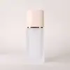 Frasco de Vidro Fosco Texturizado 15ml para Base de Alta Qualidade, Frasco Clássico com Bomba de Pressão de Fundo Grosso 30ml em Estoque