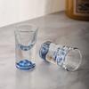Dispensador de Vino Mountain View Creativo de Alta Gama Set de Caja de Regalo para Vino Blanco para el Hogar Vaso de Cristal de Cristal Azul Hielo Vaso para Vino Blanco Vaso para Licores