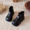 Botas Martin para Niños Botas para Niñas 2026 Otoño Nuevo Estilo Británico Botas de Cuero Suela Suave Antideslizantes Botas Individuales Botas Cortas para Niña Pequeña