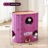 Nido Personalizado de Fresa y Panda, Nido Integrado para Dormir Gatos, Casa Cerrada de Fieltro para Gatos de Invierno, Suministros para Mascotas