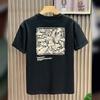 Camiseta de Algodón Pesado Fresca de Estilo Nuevo de Verano Tendencia Nacional para Hombre de Manga Corta Holgada Casual Moda Trendy Versátil