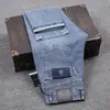Jeans de Algodón Lavado Delgado Elástico Casual de Corte Recto Ajustado para Hombre Tian Mu Lan, Versátiles para Todas las Temporadas
