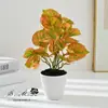 Plantas en Maceta Verdes Simuladas Transfronterizas, Flores Simuladas, Adornos de Decoración para el Hogar, Plantas en Maceta Simuladas, Accesorios para Fotografía, Flores Artificiales