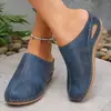 Zapatillas de Cuña con Plataforma Cerradas de Talla Grande Transfronterizas para Mujer 2026 Comercio Exterior Estilo Retro sin Cordones Casuales Medias Zapatillas