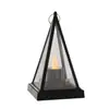 Lámpara de Iceberg Navideña Lámpara Triangular Lámpara de Velas Digitales Luz Nocturna Portátil Lámpara de Queroseno de Halloween Lámpara de Viento Decorativa