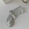 Calcetines de Algodón Puro para Mujer Cuatro Estaciones Calcetines Blancos Sueltos Algodón de Xinjiang 10 Antibacterianos Absorbentes de Sudor Resistentes al Olor Anti-Pilling Calcetines Zhuji